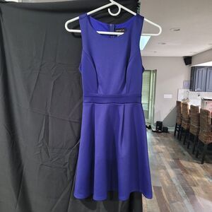 TEEZE ME Womens Sleeveless  Criss Cross Back Short Fit + Flare Dress Sz 1 Bin 4